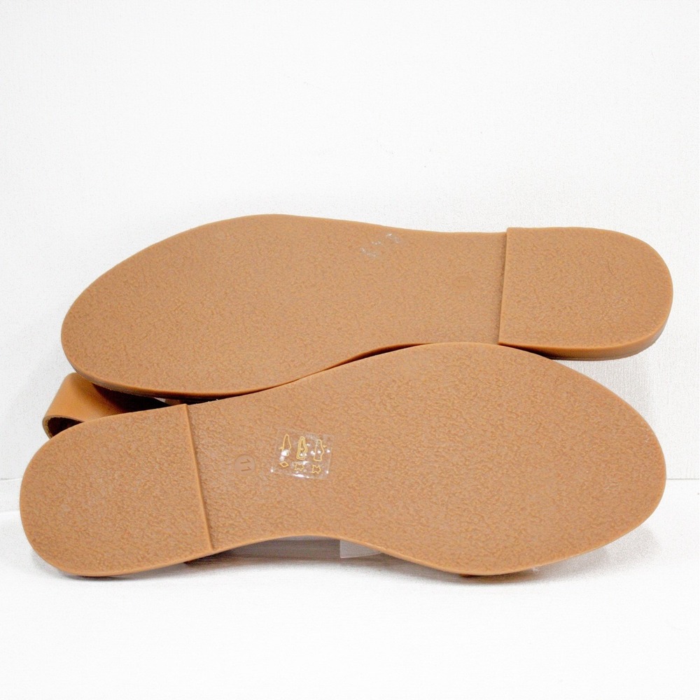 Madewell The Boardwalk Ankle Strap Leather Sandal in Tan Women's Size 11 -New! - Picture 8 of 11